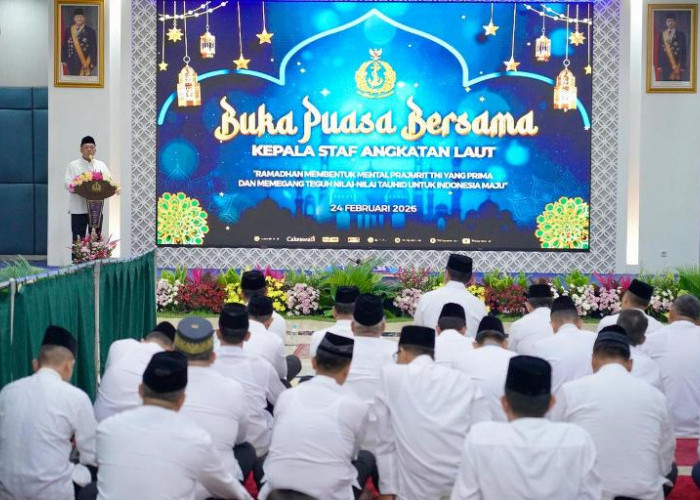 Buka Bersama KSAL, Menteri Nusron: Negara Besar Mampu Ciptakan Rasa Aman