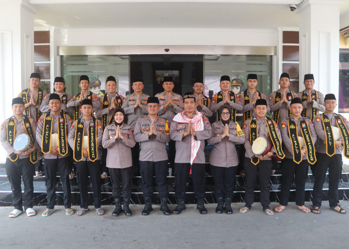Delegasi Polres Pasuruan Raih Tropi dalam Festival IV Selawatan TNI-Polri se-Jatim