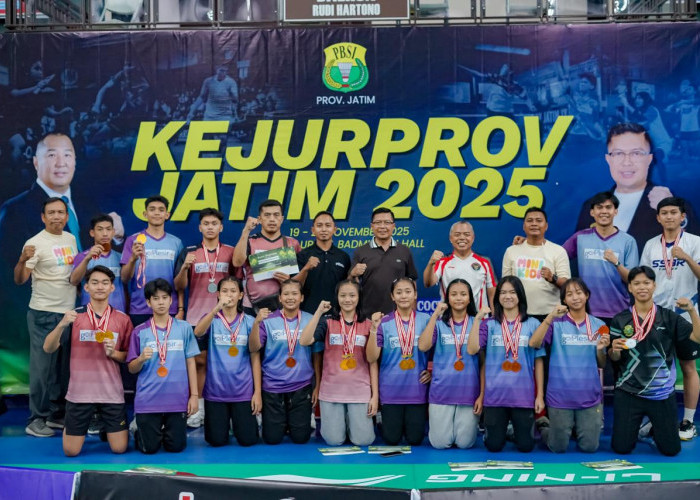 Top! PBSI Kabupaten Malang Juara Umum Kejurprov Jatim 2025