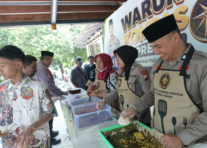 Warung Kompas Polres Ngawi, Polisi Bersama Masyarakat Jaga Kamtibmas