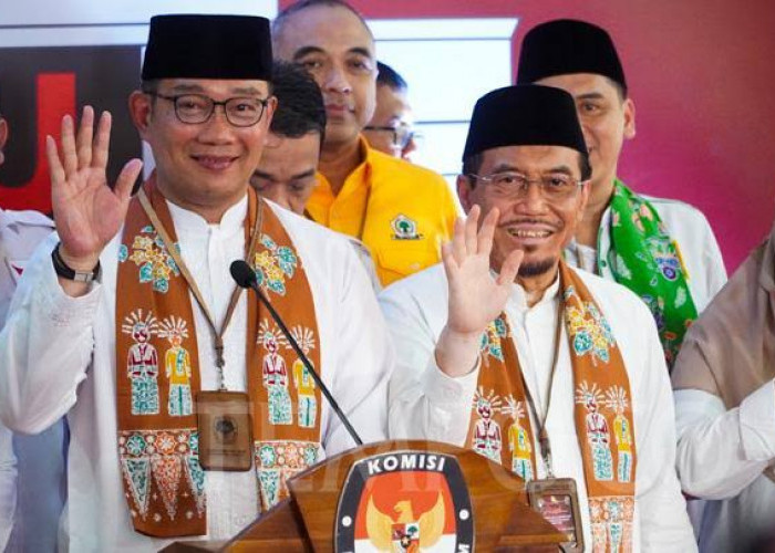 Survei Disway: Elektabilitas Ridwan Kamil 44%, Ungguli Pramono 40%