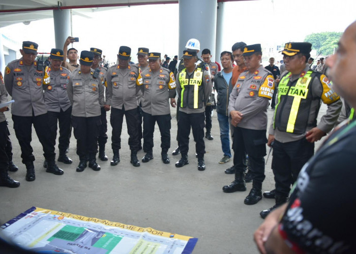 Polres Gresik Gelar Pengamanan Pertandingan Gresik United Vs Persibo Bojonegoro