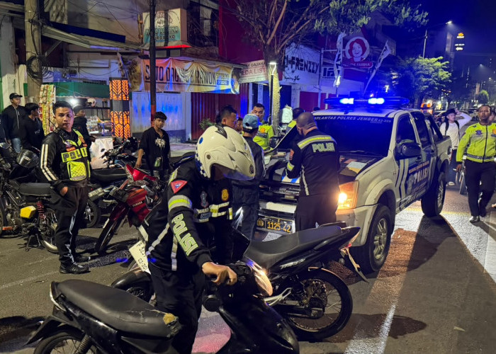 Polres Jember Tumpas Balap Liar dan Knalpot Brong di Jalur Protokol