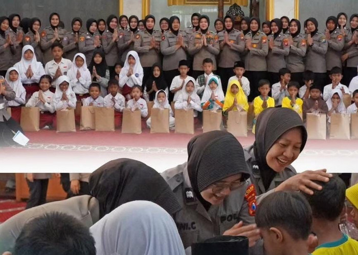 Polwan Polres Bojonegoro Gelar Khataman Al-Qur’an, Doa Bersama dan Santunan Anak Yatim