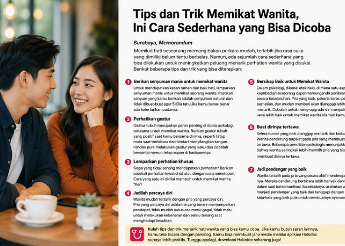 Tips dan Trik Memikat Wanita, Ini Cara Sederhana yang Bisa Dicoba