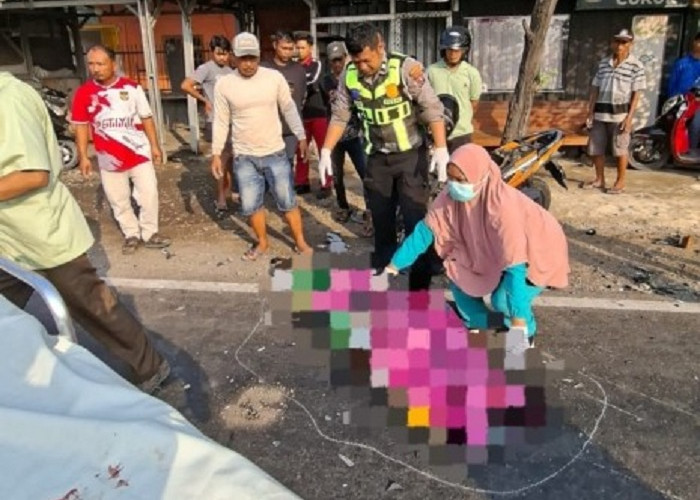 Tabrakan Maut di Sukodadi Lamongan, Vixion Vs Vario Akibatkan 1 Tewas dan 2 Luka
