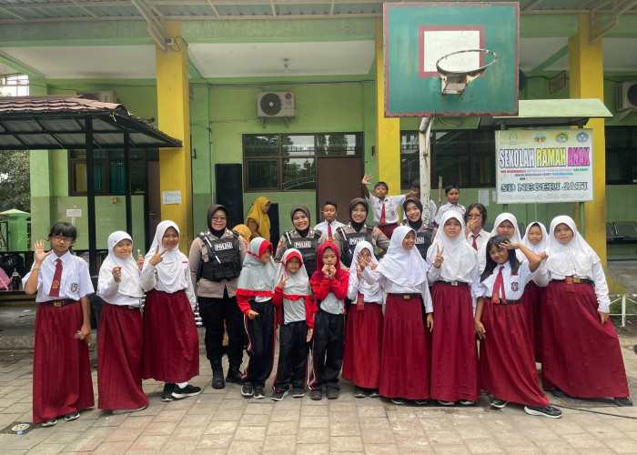 Polwan Jenggala Presisi Patroli ke Sekolah, Motivasi Belajar dan Edukasi Cegah Bullying