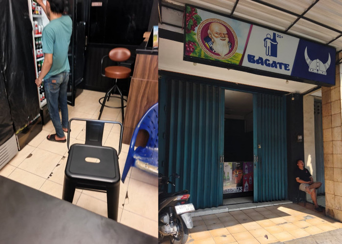 Demi Jual Eceran, Toko Miras Bagate di Tidar Mas Square Tutupi Kulkas dengan Kresek