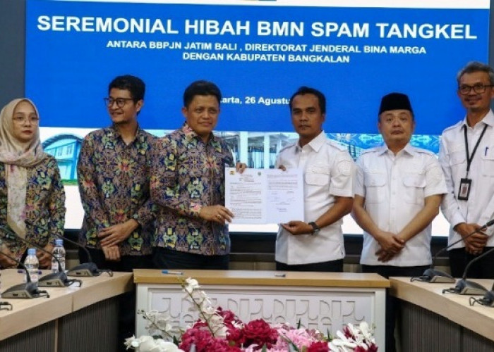 Perkuat Layanan Air Bersih, Pemkab Bangkalan Terima Hibah SPAM Tangkel dari Kementerian PU 