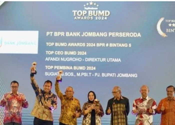 Wow, Bank Jombang Makin Gemilang, Raih 3 Penghargaan Top BUMD Awards 2024