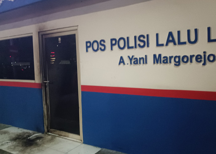 Pos Lantas Margorejo Surabaya Dibom Molotov Orang Tak Dikenal