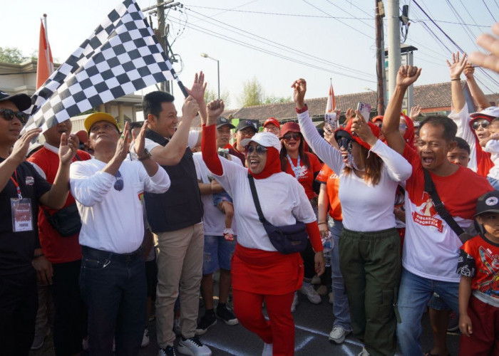 Plt Bupati Meriahkan Jalan Sehat Tempel Krian Sidoarjo