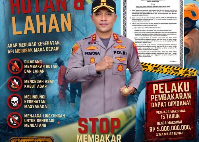 Polres Ngawi Keluarkan Maklumat Penegakan Hukum Tentang Karhutla