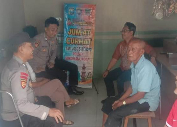 Kapolsek Sukomanunggal Gelar Jumat Curhat, Dengarkan Langsung Keluhan Warga