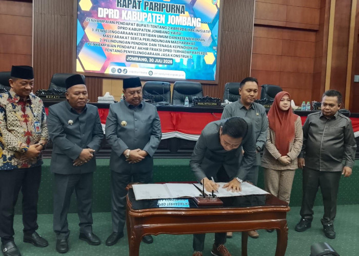 Perda Jasa Konstruksi Disahkan, DPRD Jombang Tegaskan Proyek Tak Boleh Asal Jadi