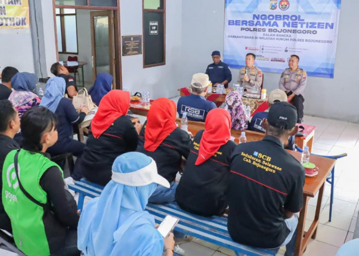 Ngobrol Bersama Netizen, Polres Bojonegoro Gandeng Warganet Jaga Kamtibmas