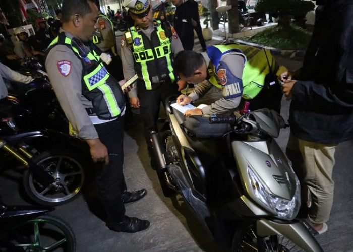 Jaga Kondusivitas Wilayah, Polsek Tulungagung Kota Amankan 19 Motor Berknalpot Brong