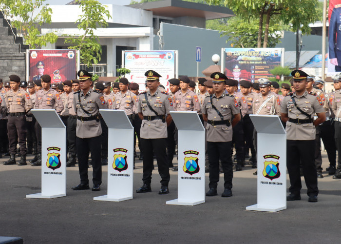 Kapolres Bojonegoro Pimpin Sertijab Wakapolres dan Kasat Lantas