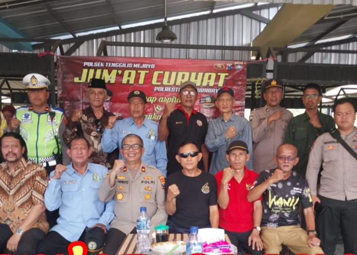 Polsek Tenggilis Mejoyo Gelar Jum'at Curhat, Tingkatkan Keakraban dengan Warga