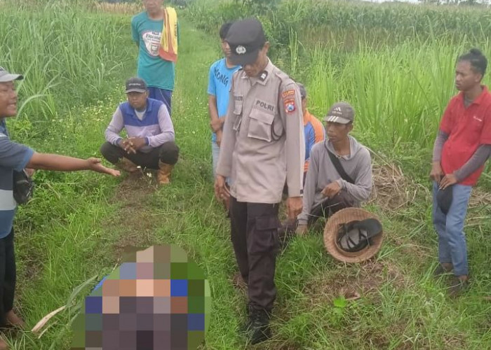 Polres Magetan Evakuasi Warga Meninggal di Sawah