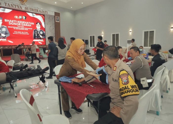 Bhakti Kesehatan Donor Darah Polres Blitar, Wujud Semangat Kemanusiaan
