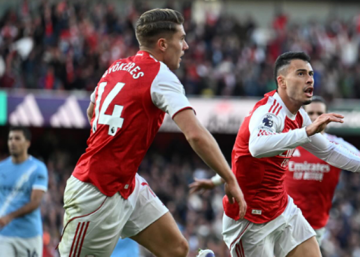 Martinelli Jadi Penyelamat Arsenal dengan Gol Telat Lawan Manchester City