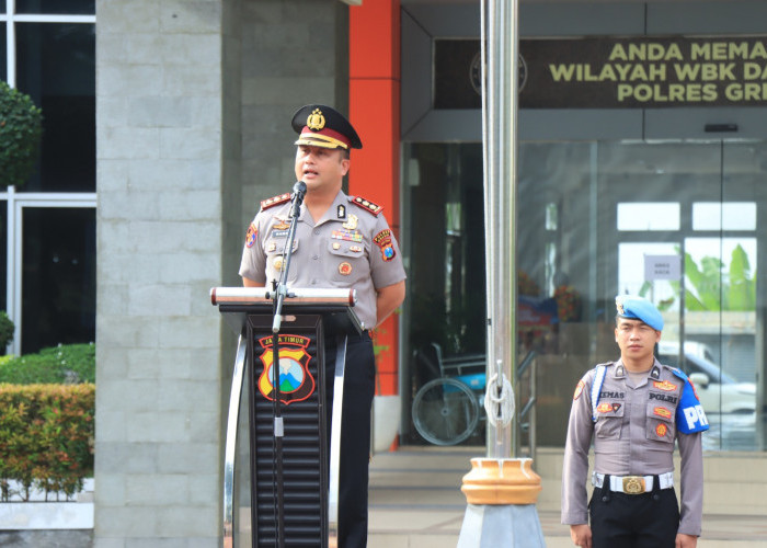 Kapolres Gresik AKBP Ramadhan Nasution Pimpin Apel Perdana, Tekankan Layananan Masyarakat dengan Hati