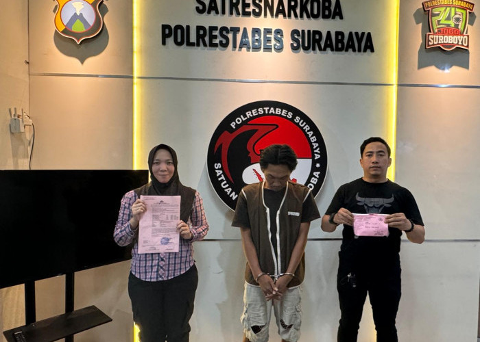 Edarkan Sabu, Tupai Diborgol Satreskoba Polrestabes Surabaya 