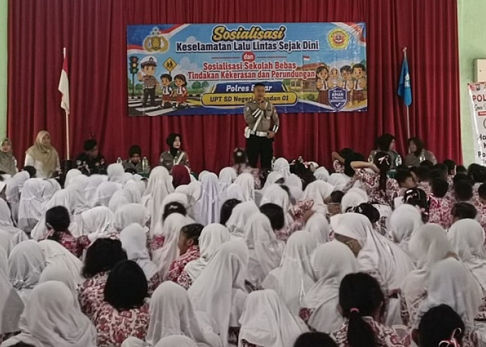  Police Goes to School di Blitar Edukasi Keselamatan Lalu Lintas Sejak Dini