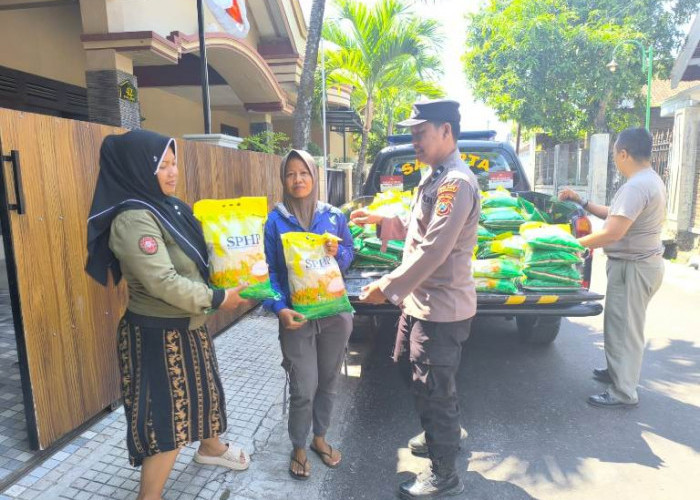 Polisi Magetan Blusukan Sediakan Bahan Pangan Murah Tekan Harga