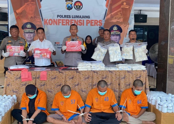 Polres Lumajang Ungkap 6 Kasus Narkoba, Amankan Sabu dan Ribuan Pil Ekstasi