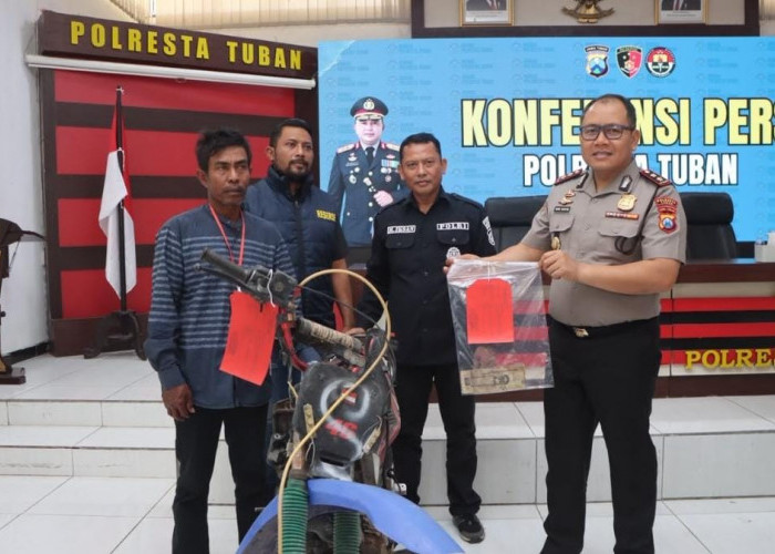 Tak Kapok Masuk Penjara! Residivis Ini Kembali Diamankan Polresta Tuban Usai Curi Motor Petani