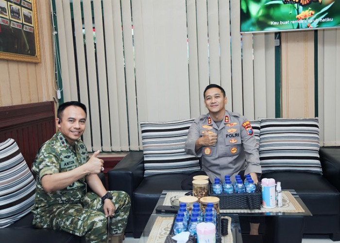 Kapolres Baru Sambangi Makodim 0821 Lumajang, Perkuat Sinergitas TNI-Polri