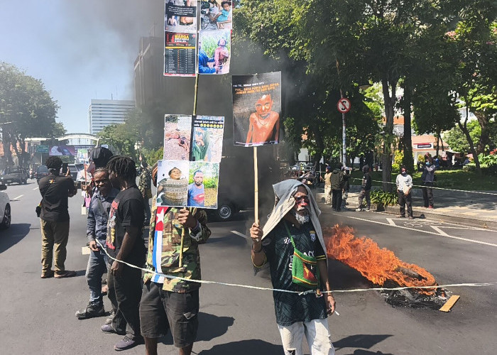Gelar Demo di Grahadi, Aliansi Mahasiswa Papua Sampaikan Beberapa Tuntutan Krusial
