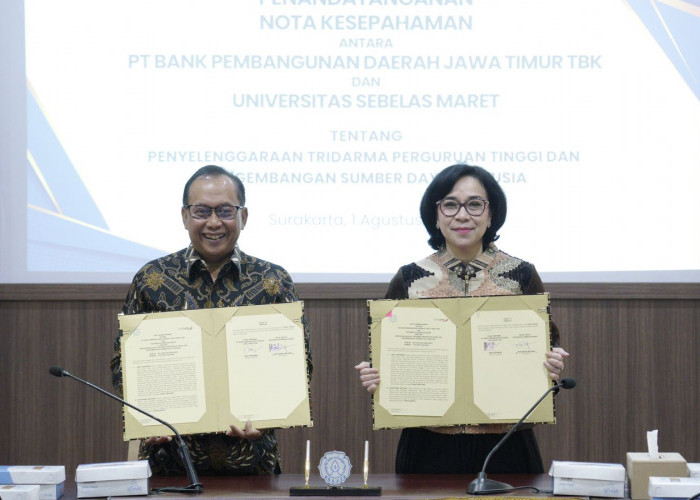 Dukung Pengembangan Dunia Pendidikan, Bank Jatim Teken MoU dengan UNS