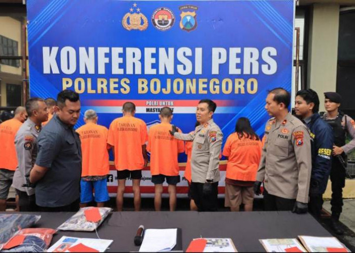 Satreskrim Polres Bojonegoro Bongkar Aksi Curanmor dan Amankan Empat Tersangka