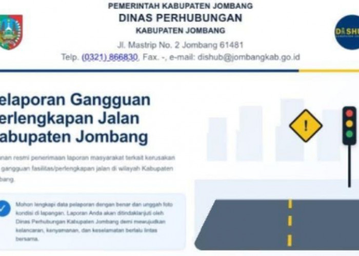 Wadul Bangjo, Inovasi Dishub Jombang Permudah Warga Lapor Lampu Jalan Rusak