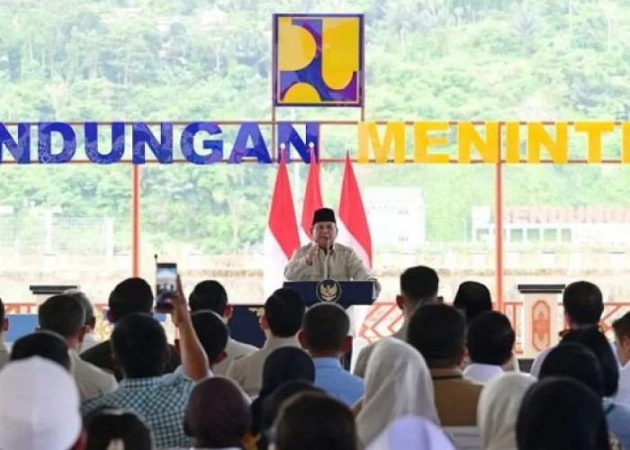 Prabowo Sebut Lima Bendungan Baru Tambah Produksi Beras hingga 1 Juta Ton