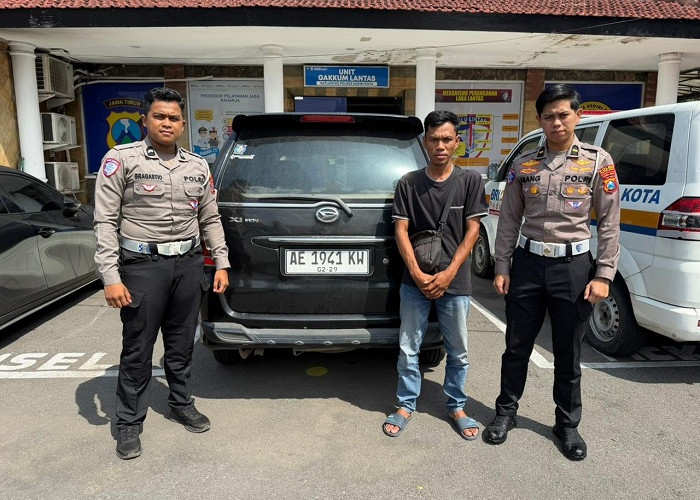 Satlantas Polres Kediri Kota Tangkap Terduga  Pelaku Tabrak Lari di Ngawi Hanya 7 Jam Setelah Kejadian