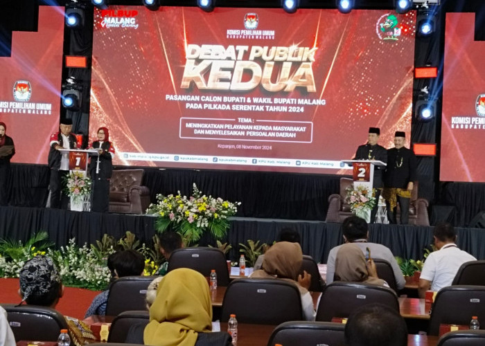 Debat Publik Pilbup Malang 2024, Paslon Saling Serang dan Adu Visi Misi