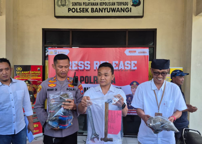 Sikat Habis! Polresta Banyuwangi Tangkap Eksekutor Pencuri Meteran Air, Buru Sindikat Lainnya