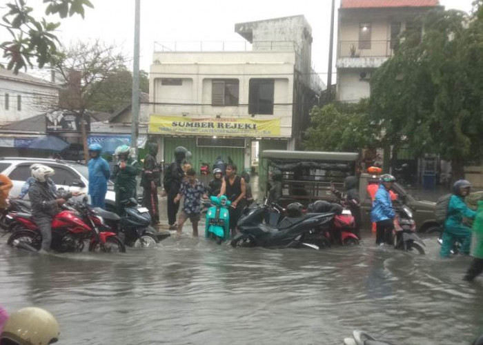 Hujan Deras, 2 Bangunan Roboh, Pohon Tumbang, dan Banjir Hantui Surabaya