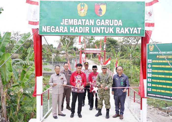 Dandim Hadiri Peresmian 2.500 Jembatan Garuda, Kota Blitar Ada di Tlumpu