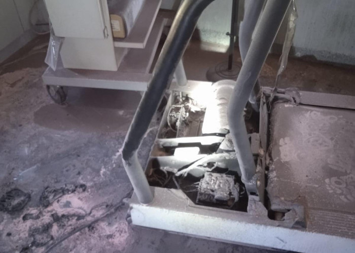 Treadmill Korslet, Ruang Kardiologi RS Darmo Terbakar