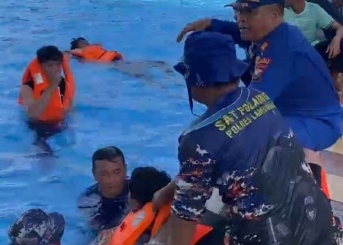 Satpolairud Polres Lamongan Latih 80 Santri Al Manar Teknik Selamatkan Korban Tenggelam