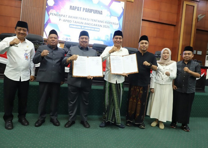P-APBD 2026 Jombang Disepakati Jadi Perda, Fraksi Soroti PAD dan Serapan Anggaran