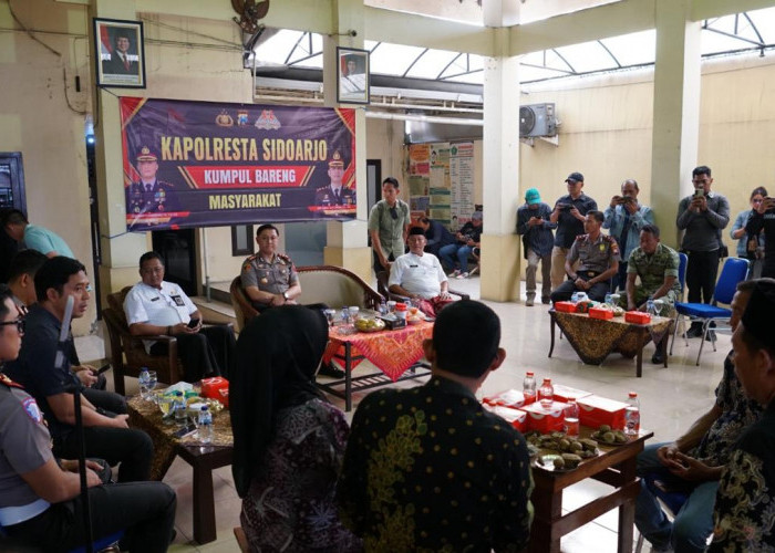 Polresta Sidoarjo Bertemu Warga Randegan, Gencarkan Program Polisi Peduli Pengangguran
