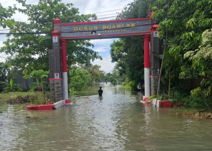 Kali Lamong Meluap Lagi, Belasan Desa di Gresik Selatan Kembali Terdampak