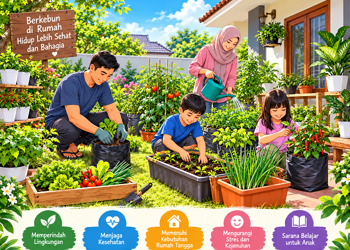 Manfaat Berkebun di Rumah, Bisa Kurangi Stres hingga Sediakan Bahan Pangan