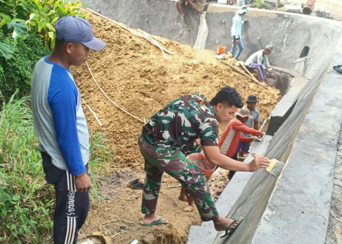 Finishing Presisi Plengsengan TMMD 127 di Sumenep, Warga Kini Lebih Tenang Hadapi Musim Hujan
